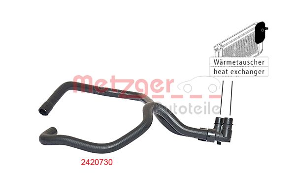 METZGER 2420730 Kühlerschlauch